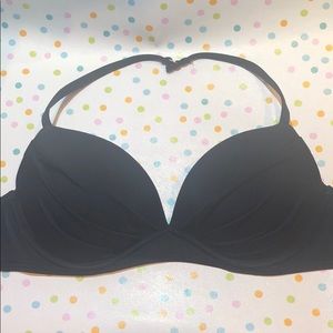 Victoria’s Secret black halter push up bikini top✨